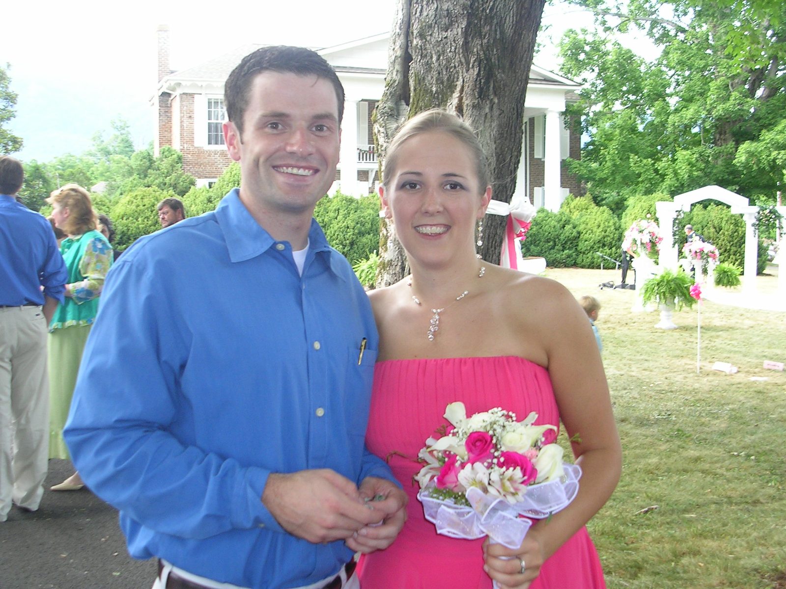 Catherine and Jay at the pre-reception.